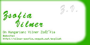 zsofia vilner business card